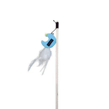 Wooden Flower Teaser Toy with Bell