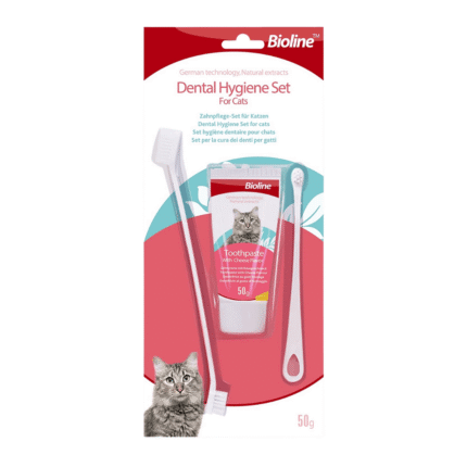 Bioline Toothbrush Dental Hygiene Set for Cat