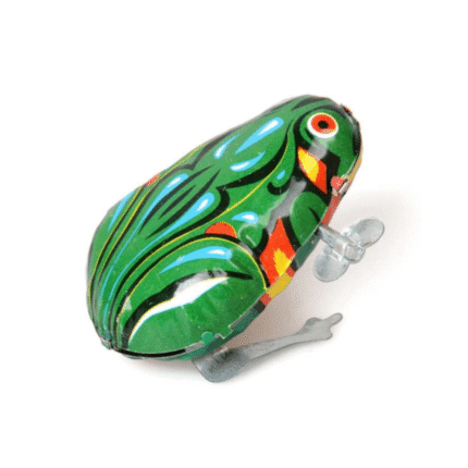 Vintage Wind Up Jumping Frog Toy