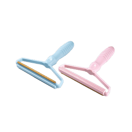 Portable Plastic Double-sided Fur Remover Travel Brush
