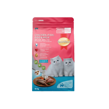 SmartHeart Kitten Cat Food Chicken, Fish, Egg & Milk 10kg
