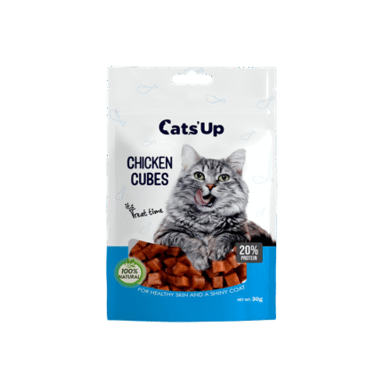 Cat?s Up Real Chicken Cubes Cat Treat 30gm